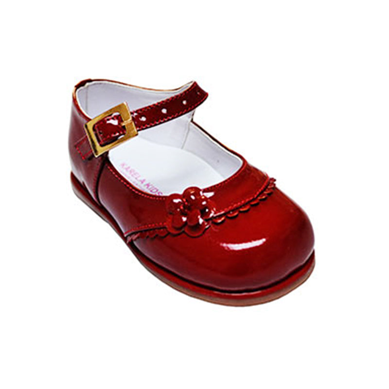 Karela Kids Girls Patent Leather Shoe
